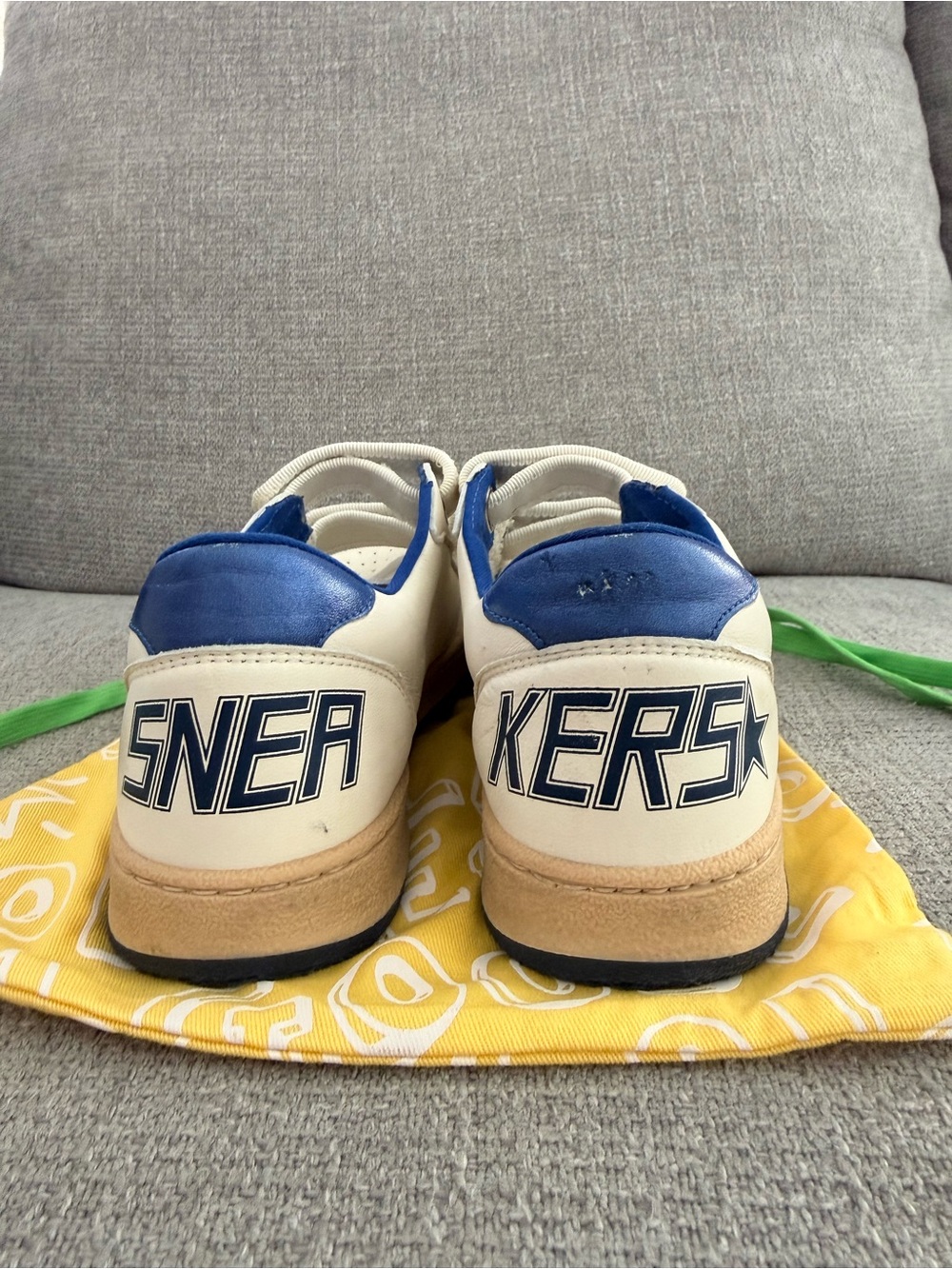 Golden Goose Ballstar Nappa Under Laminated Star Boys Shoes NWOT - Picture 6 of 11